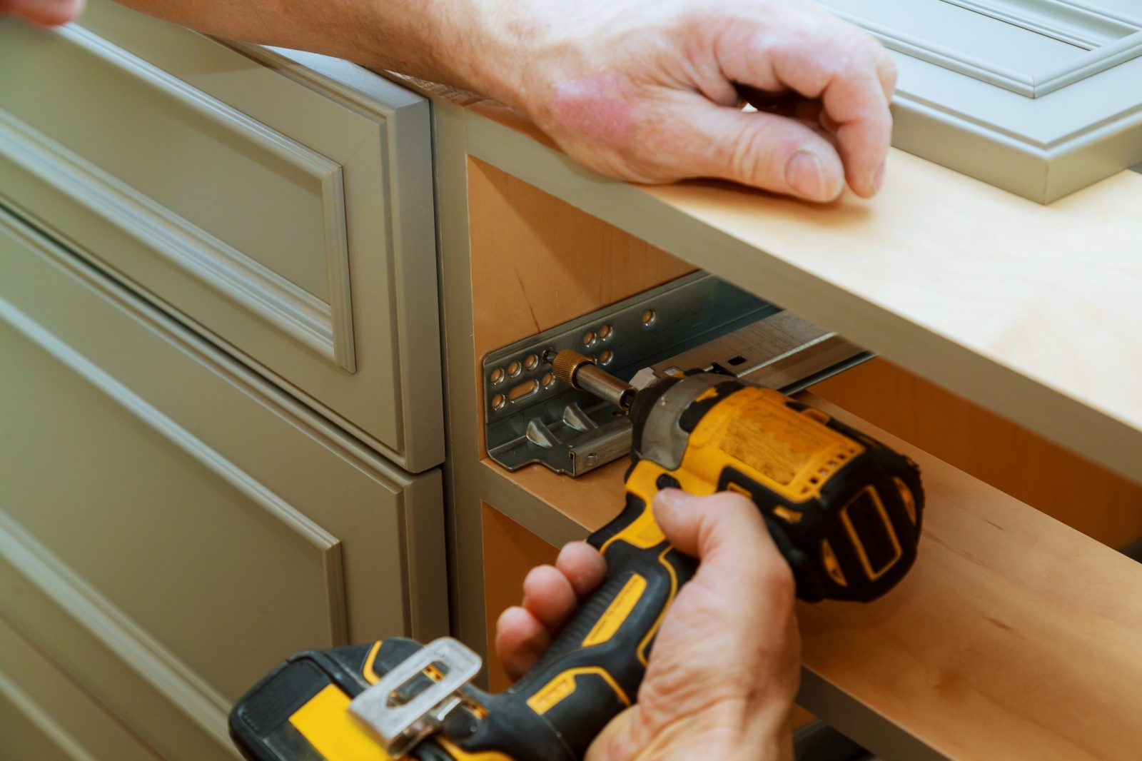 Adjusting fixing cabinet door hinge Cabinet Assembly Image